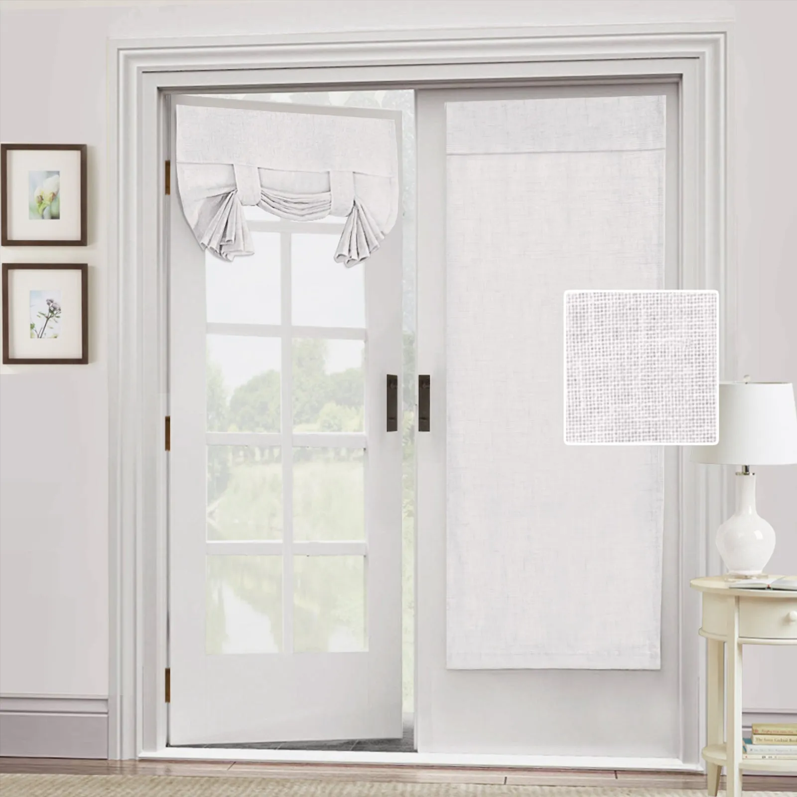 2 Panel Tie Up Curtains for Windows