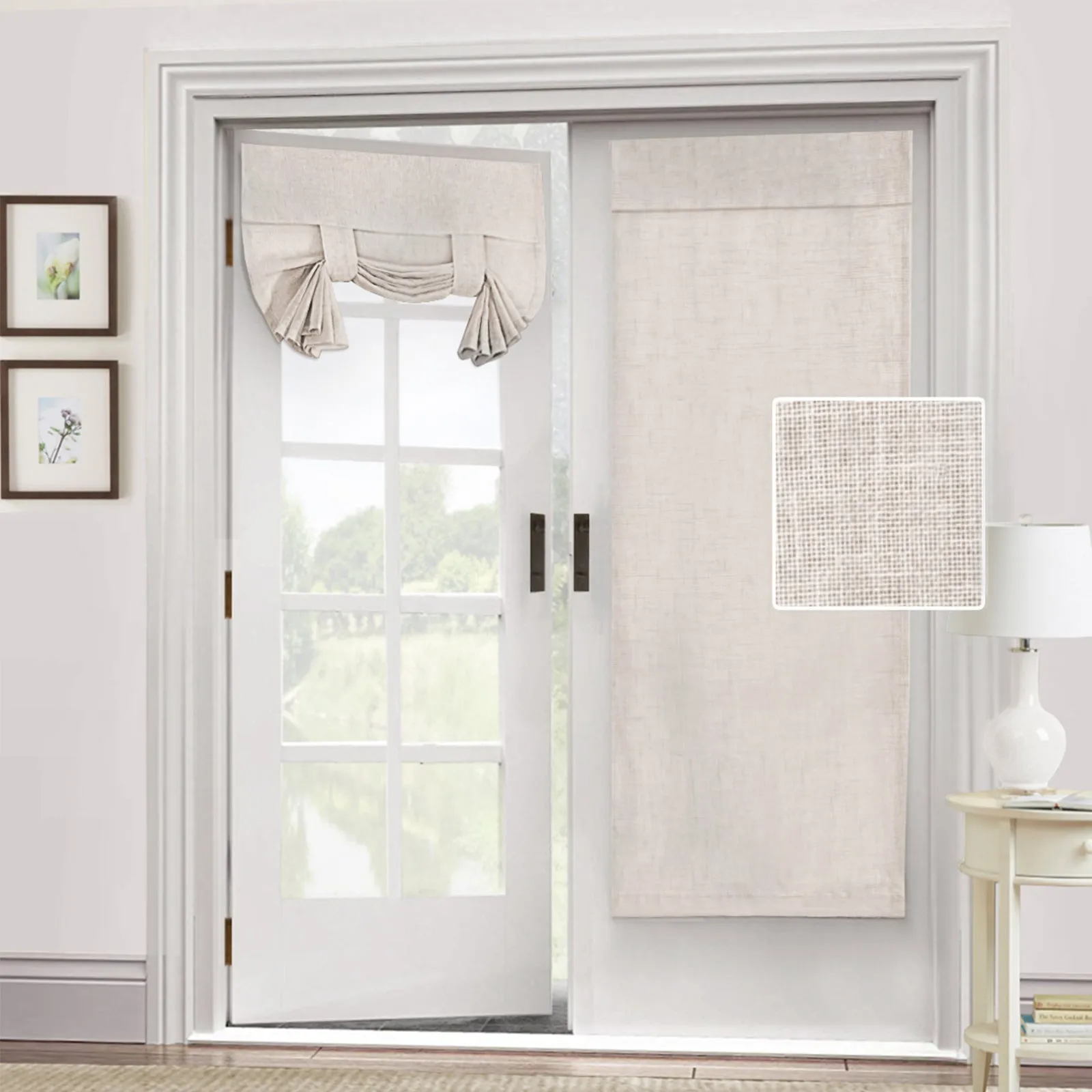 2 Panel Tie Up Curtains for Windows