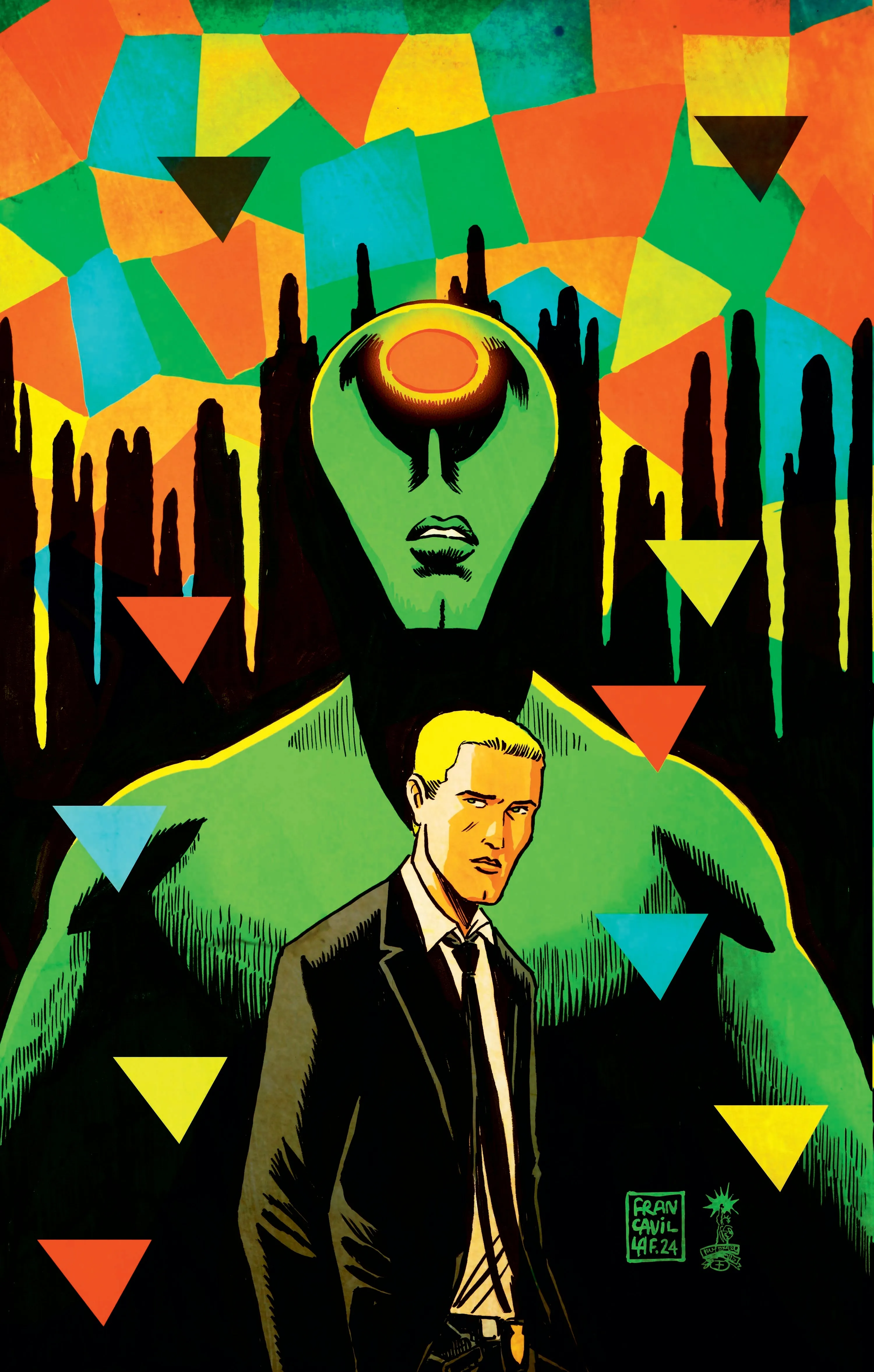 ABSOLUTE MARTIAN MANHUNTER #5 COVER B FRANCESCO FRANCAVILLA CARD STOCK VARIANT