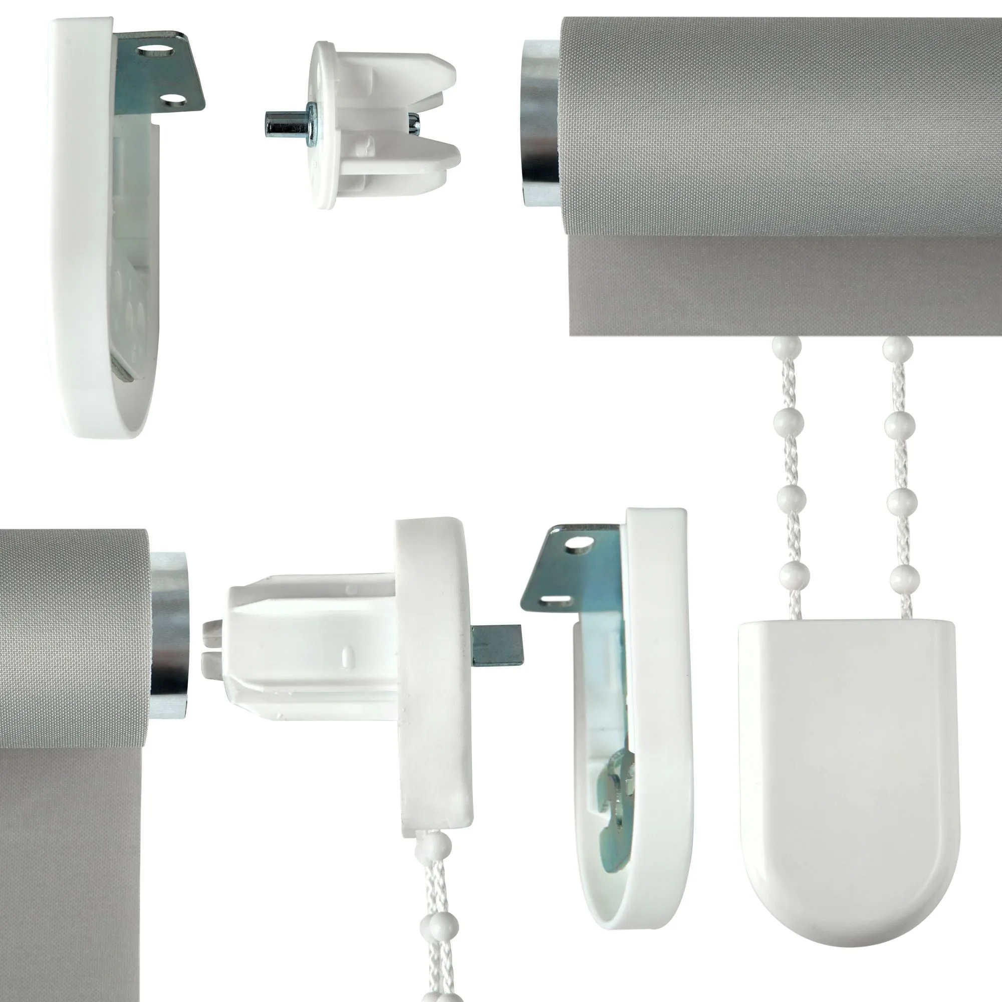 Black Square Eyelet Roller Blind