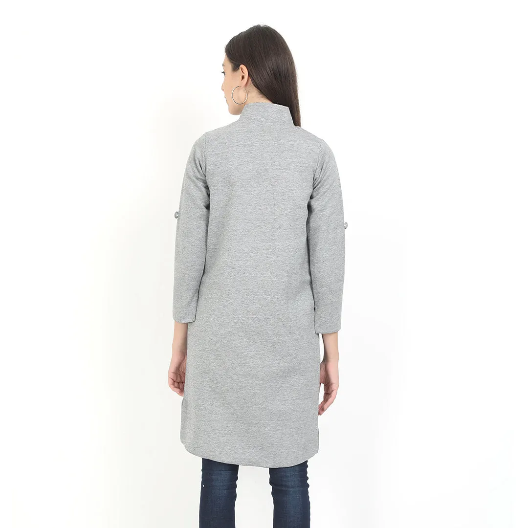 Black - Women's Midi Coat