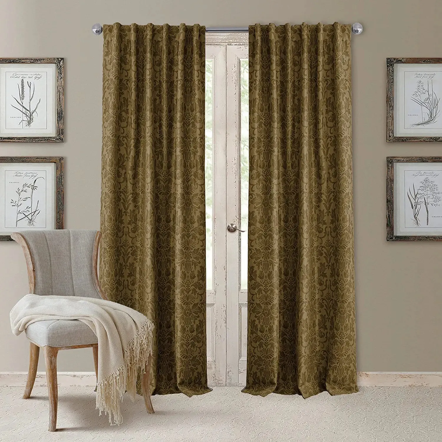 Blackout Rod Pocket/Back Tab Window Valance Panel