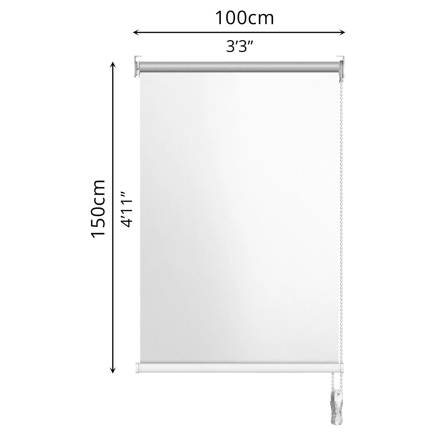 Blackout Roller Blind (100 x 150cm)