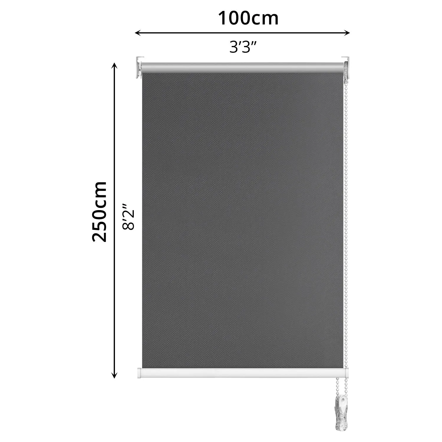 Blackout Roller Blind (100 x 250cm)