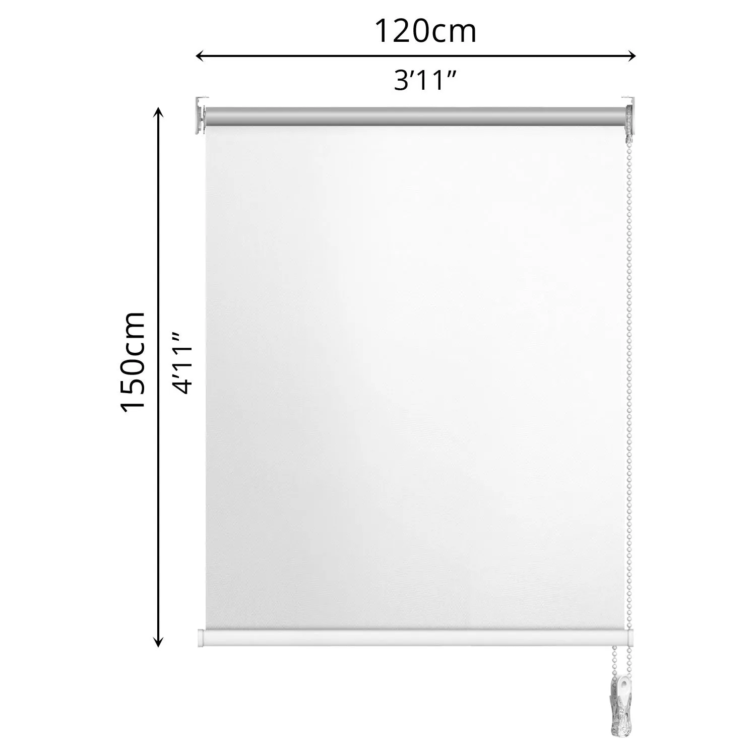 Blackout Roller Blind (120 x 150cm)