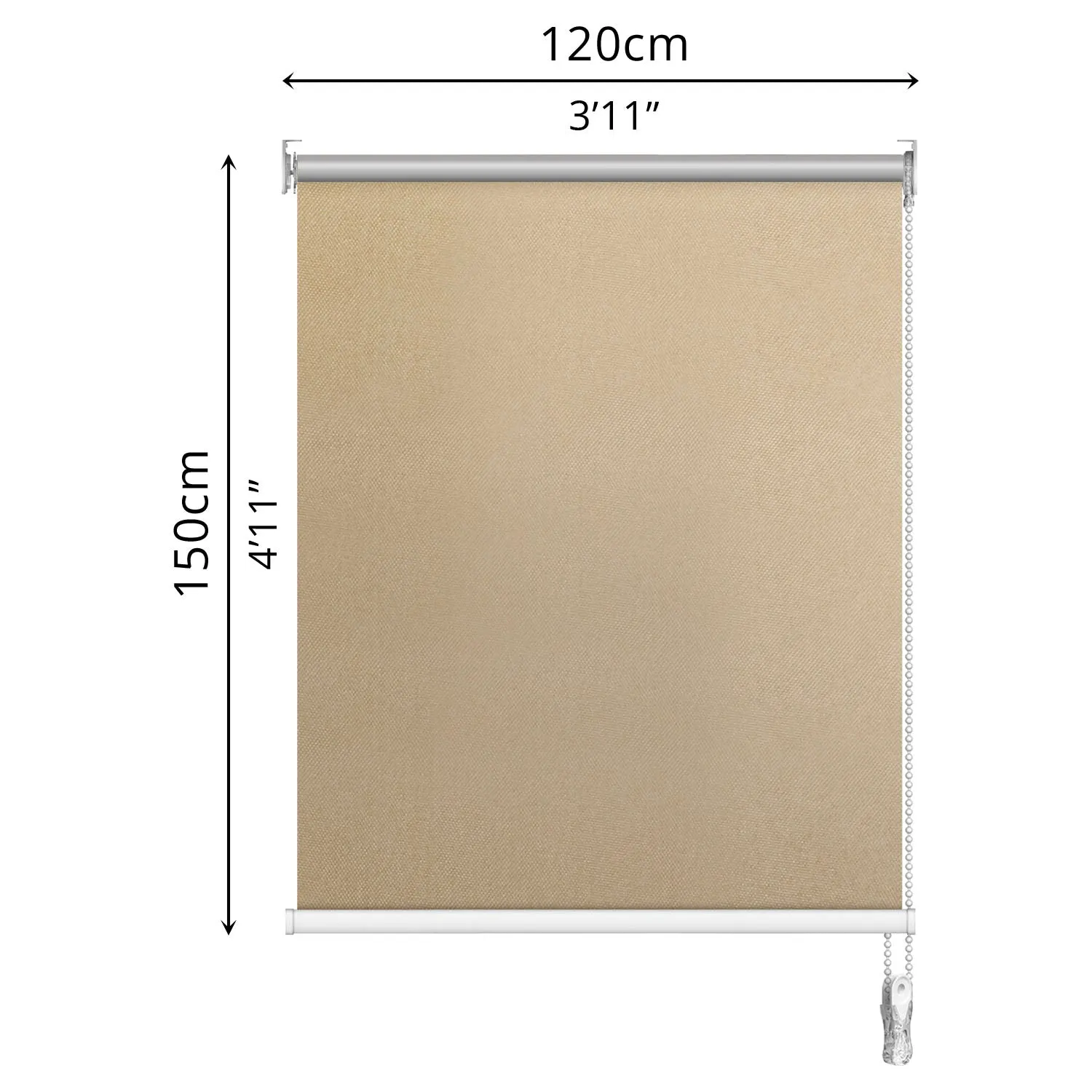 Blackout Roller Blind (120 x 150cm)
