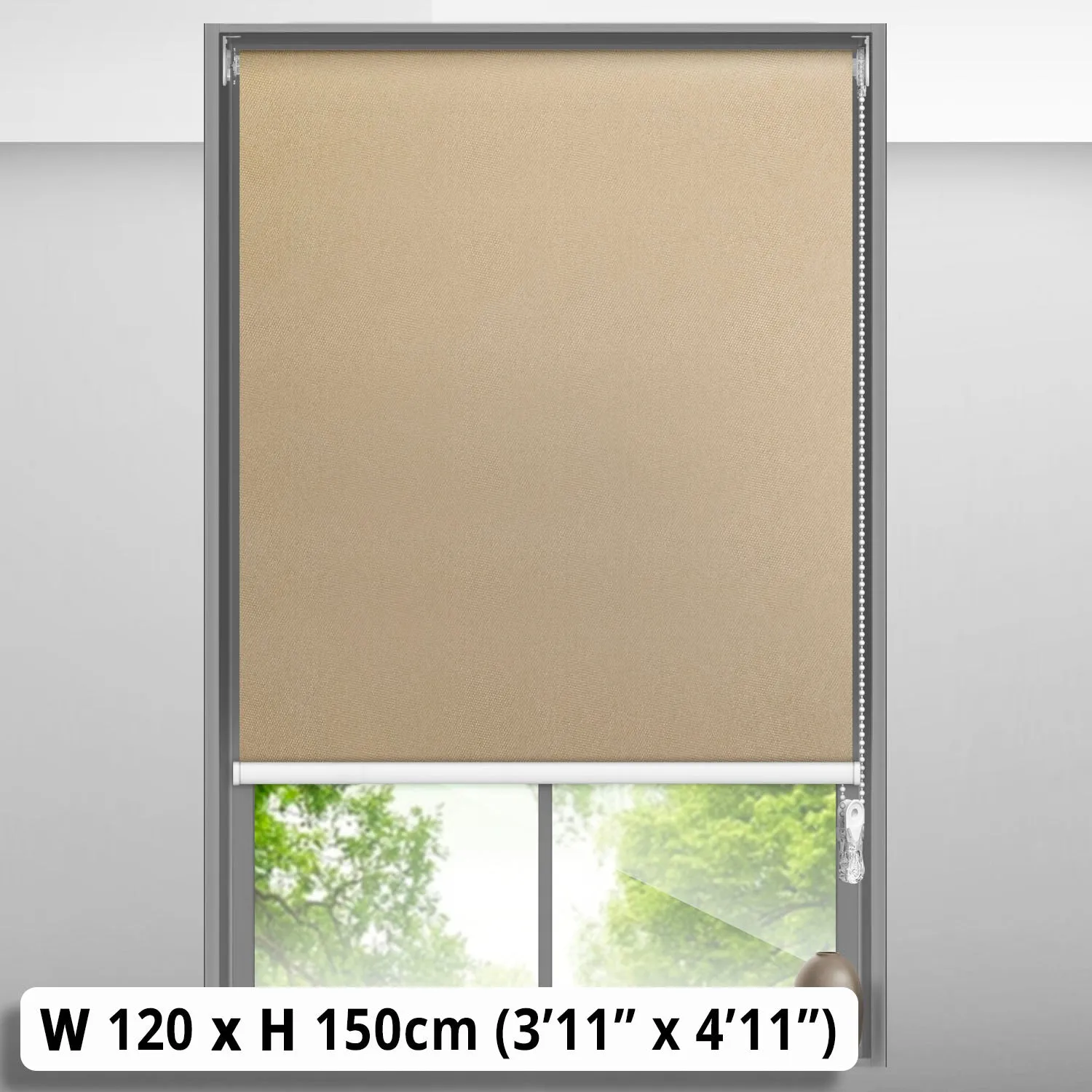 Blackout Roller Blind (120 x 150cm)