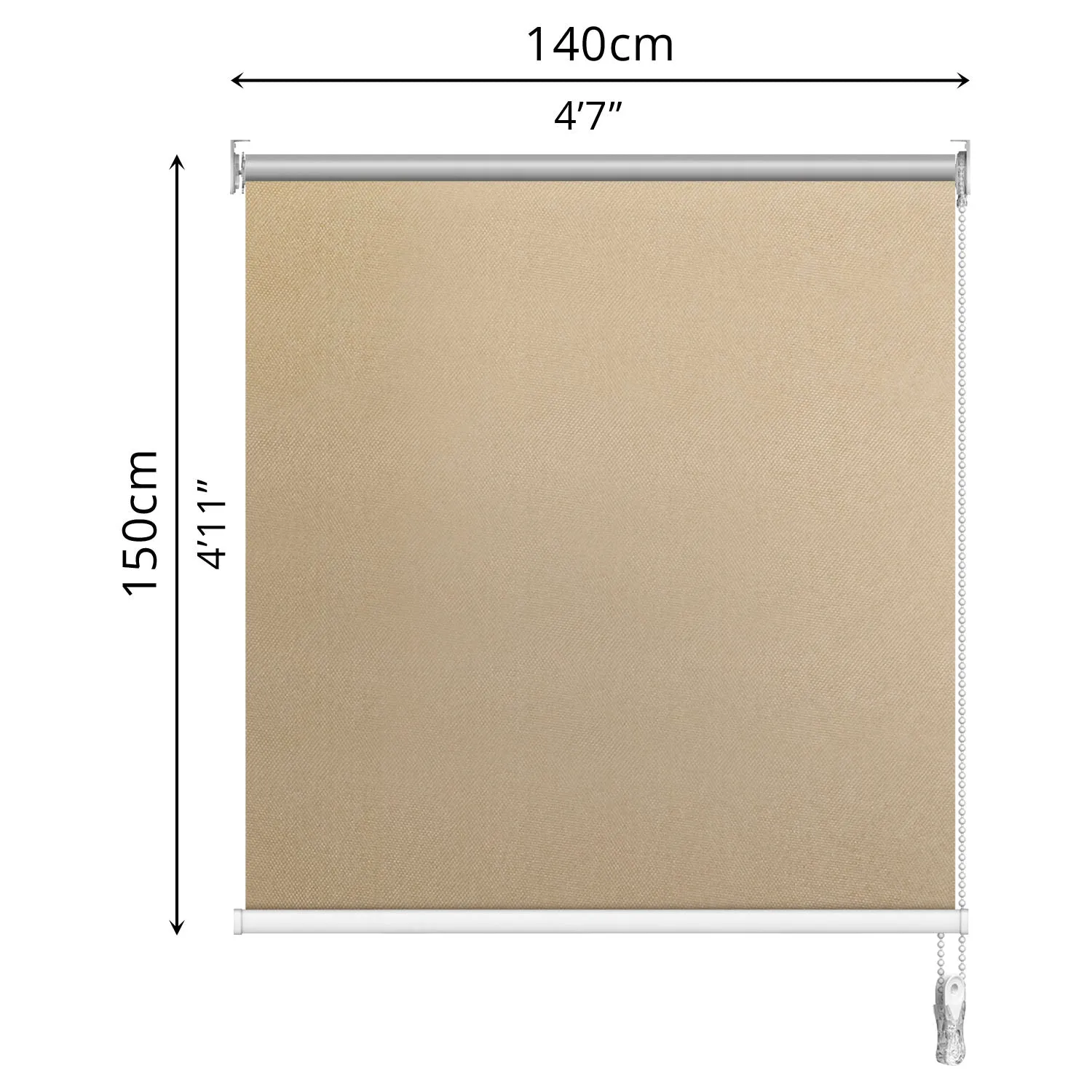 Blackout Roller Blind (140 x 150cm)