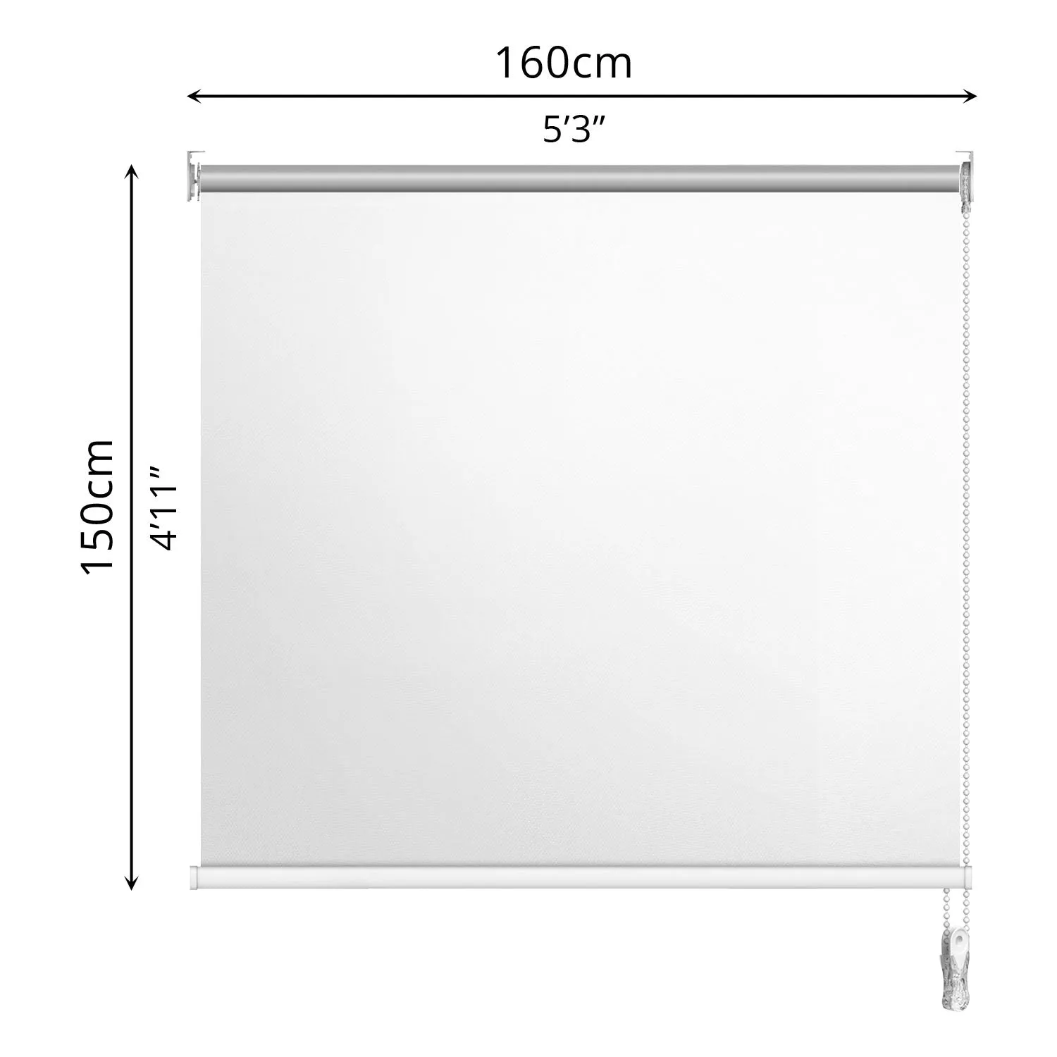 Blackout Roller Blind (160 x 150cm)