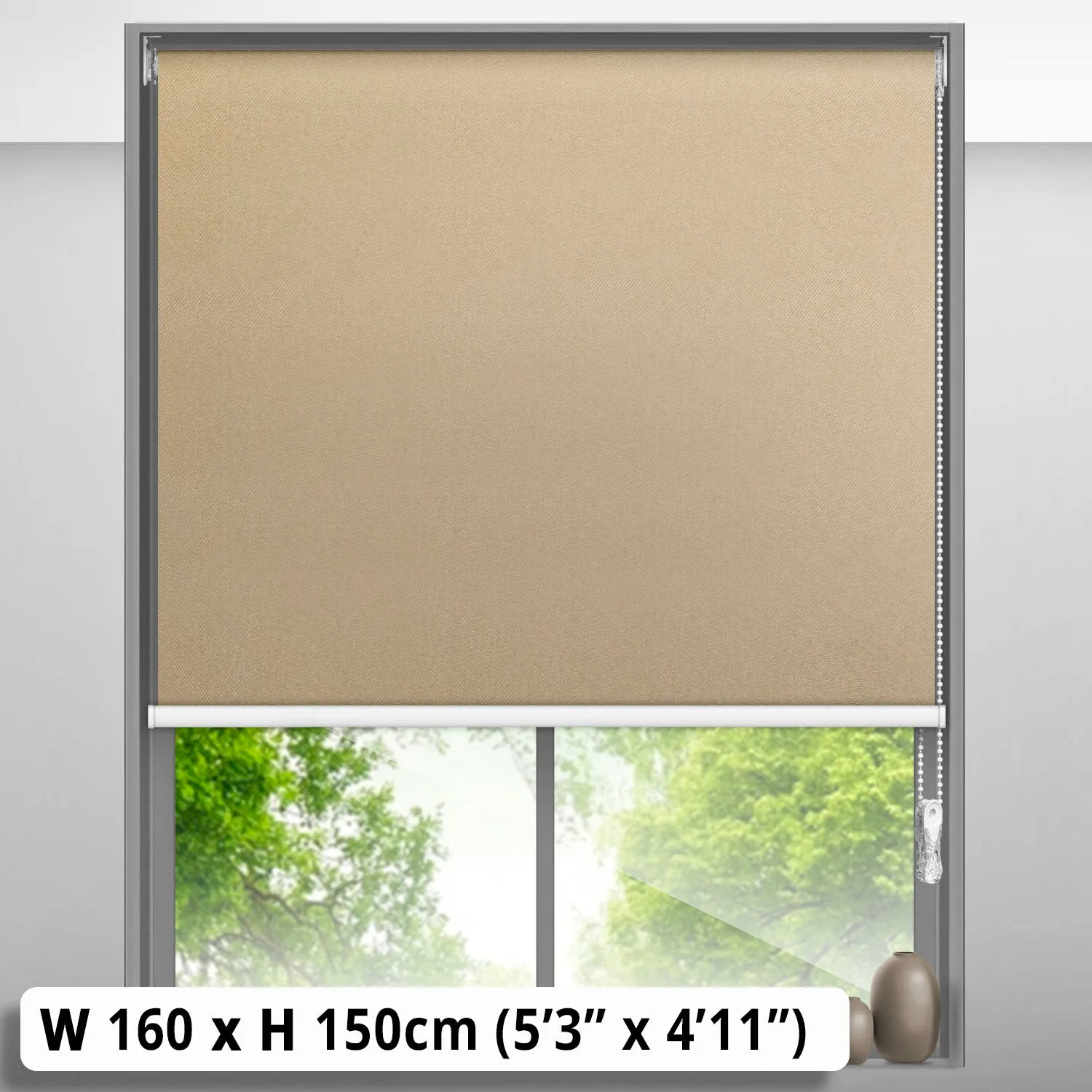 Blackout Roller Blind (160 x 150cm)