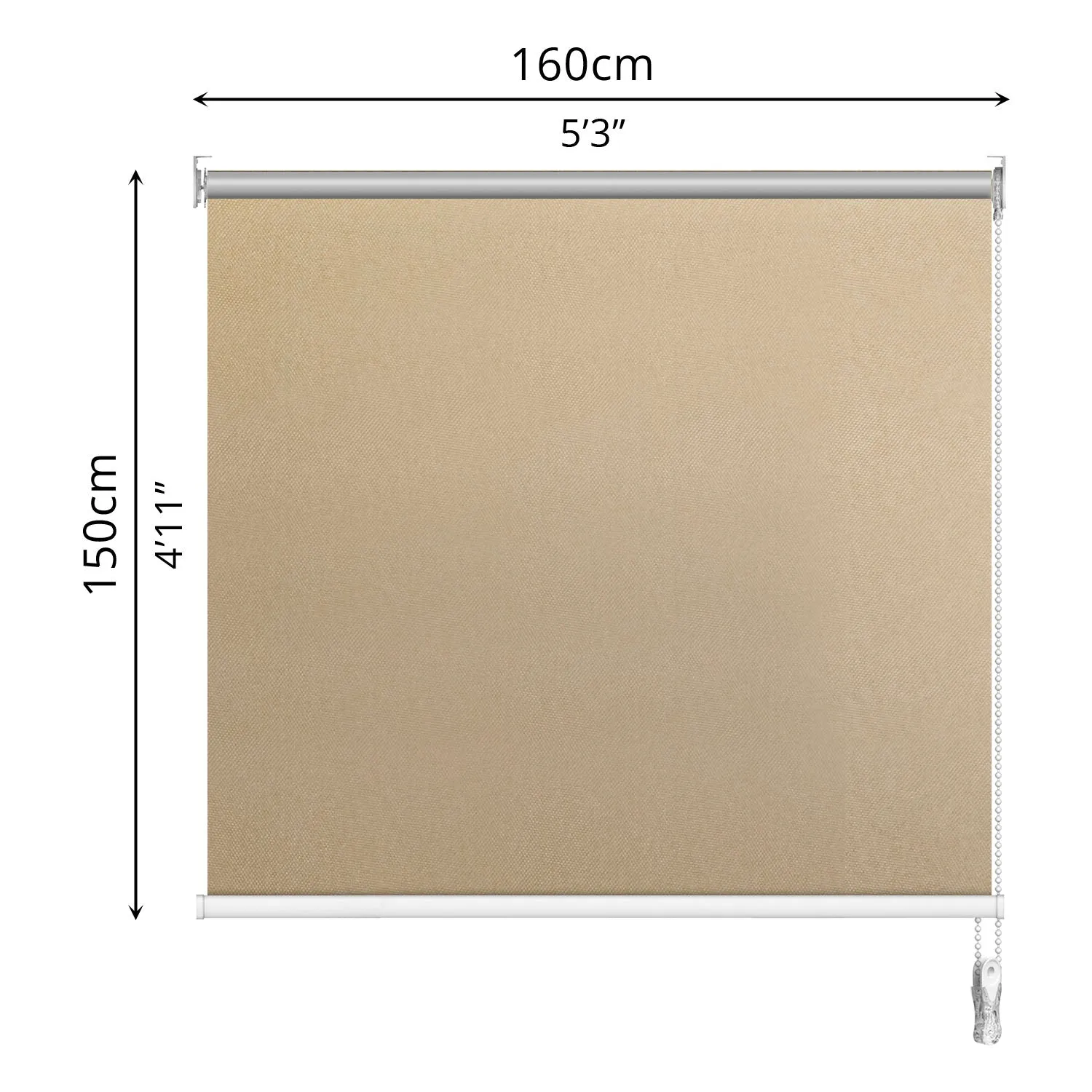 Blackout Roller Blind (160 x 150cm)