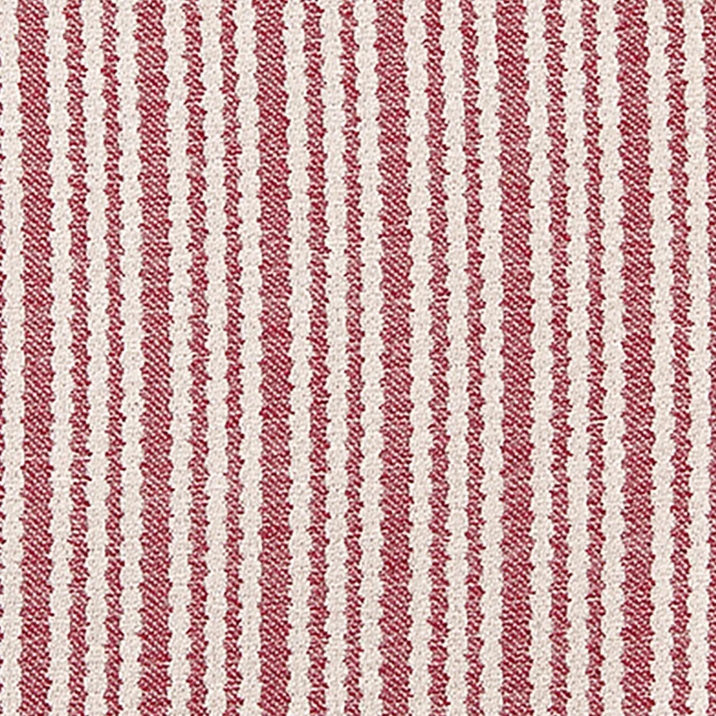 Blind Scallop Stripe Cotton Claret