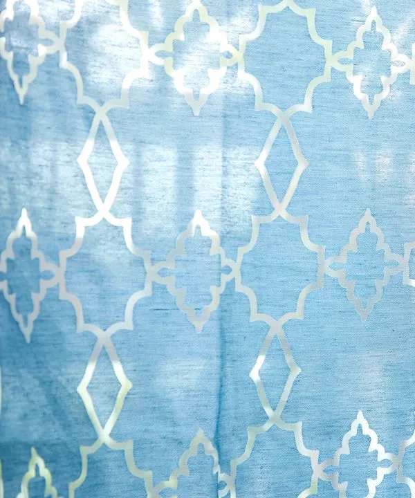 Blue City Sheer Curtain 200 x 105cm