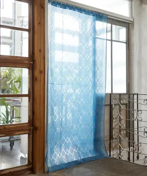 Blue City Sheer Curtain 200 x 105cm