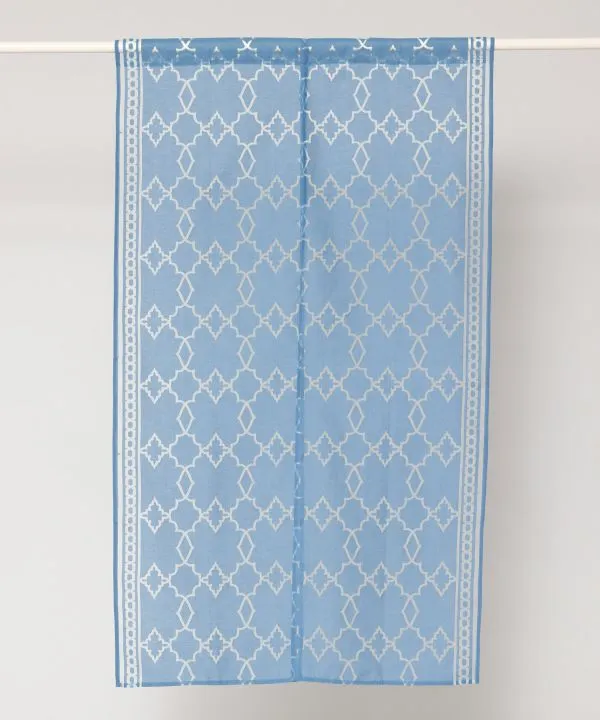 Blue City Sheer Noren Curtain