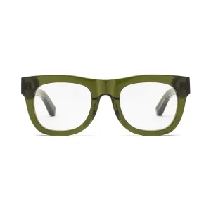 Caddis D28 Reading Glasses Heritage Green Thick Frame