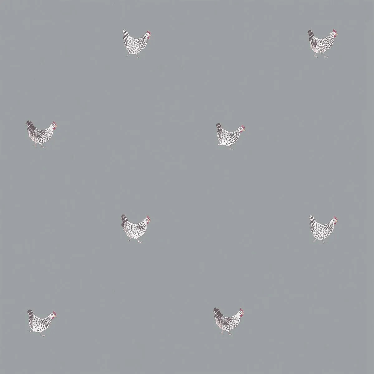 Chicken Pale Sage Blue Curtains/Roman Blind Sample