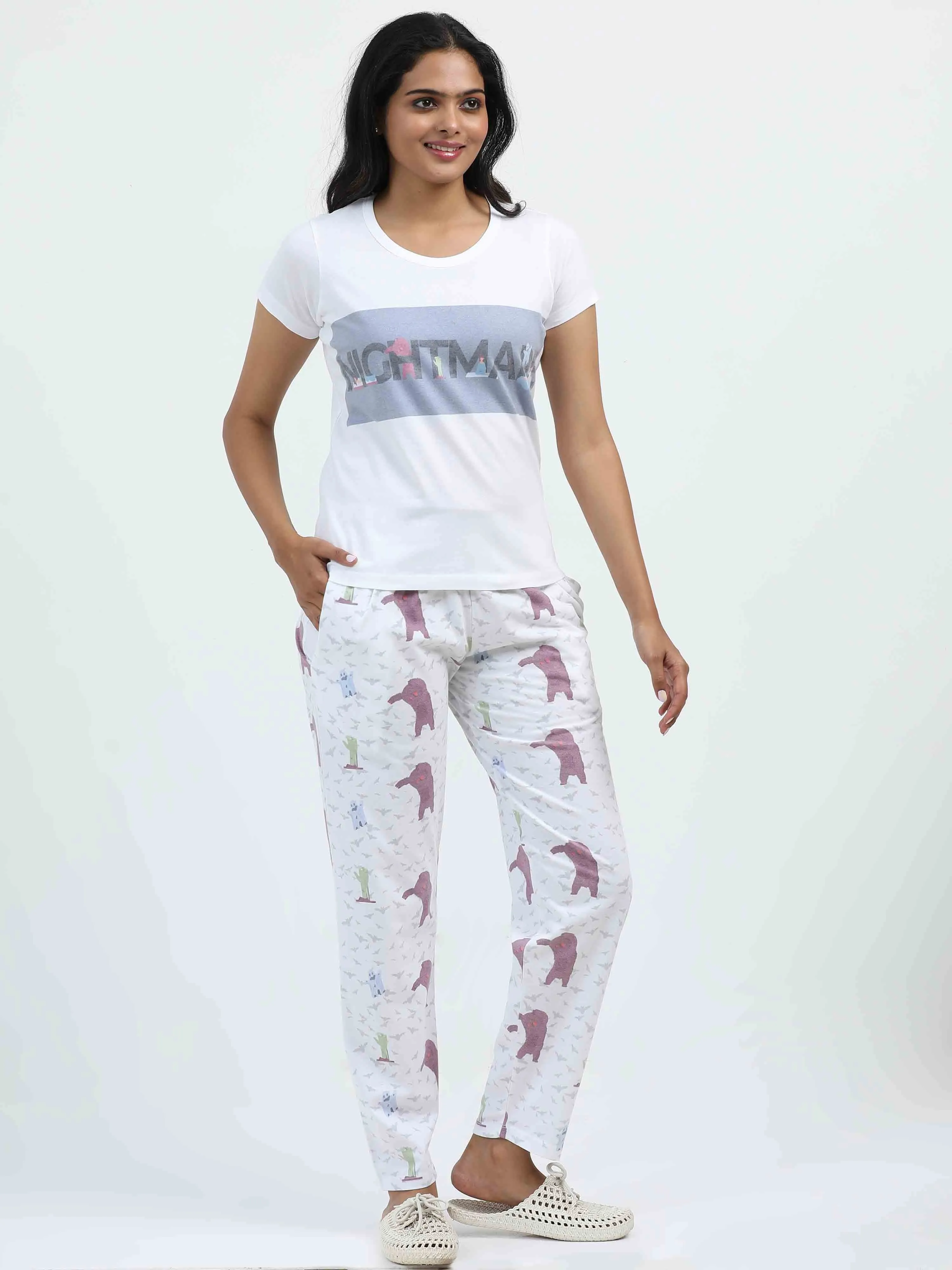 Eco Women's Nightmare Printed Pyjama Set