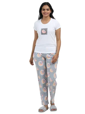 Eco Women's Sleepy Time Printed Pyjama Set
