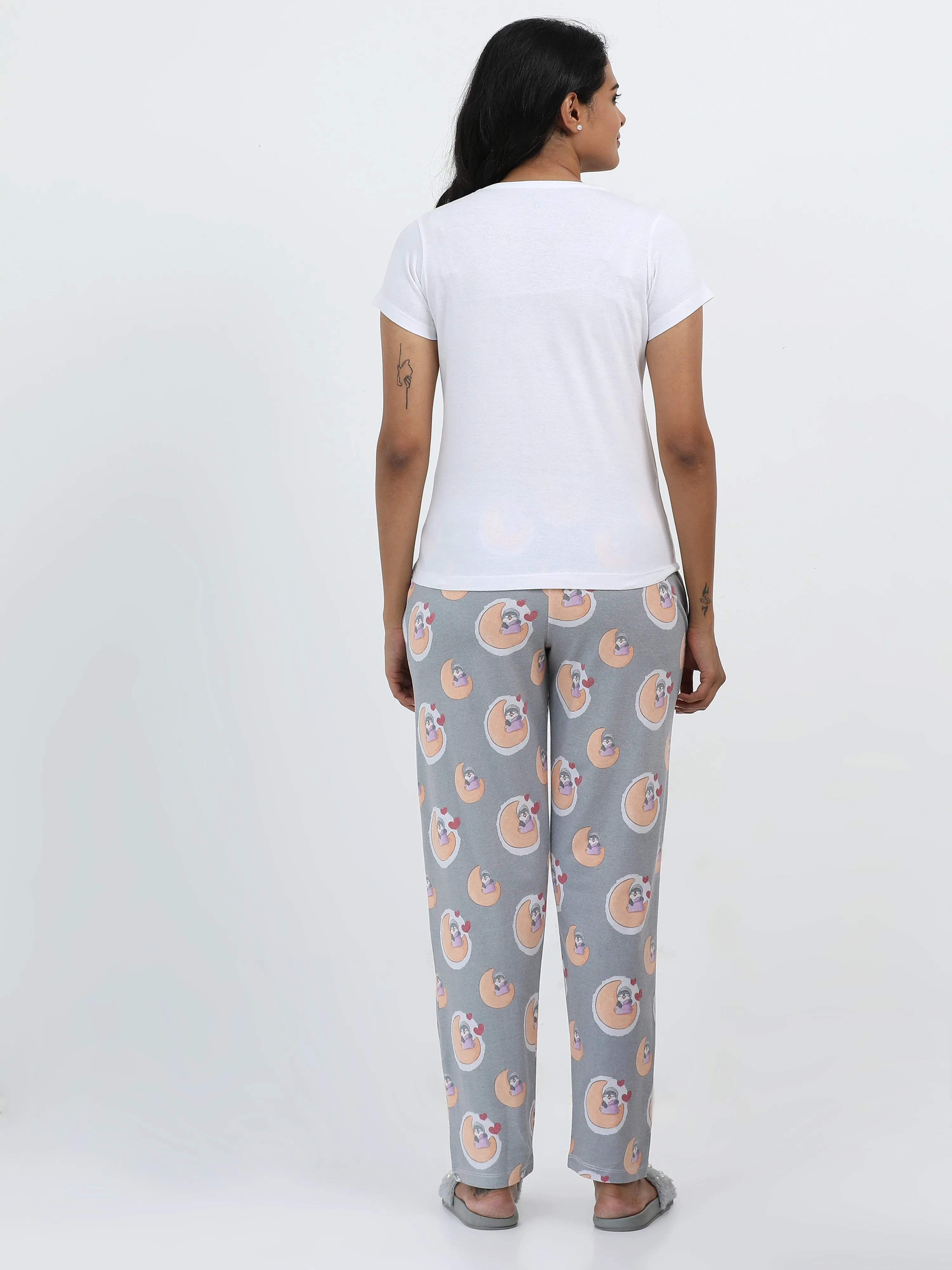 Eco Women's Sleepy Time Printed Pyjama Set