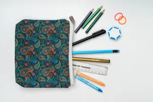 Elegant Printed Vanity Pouch - Pack of 1 (Size: 20x15x3.5)
