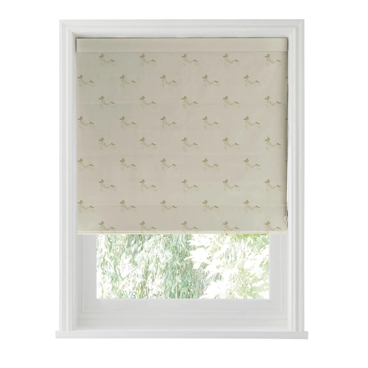 Fairground Ponies Gold Curtains/Roman Blind Sample