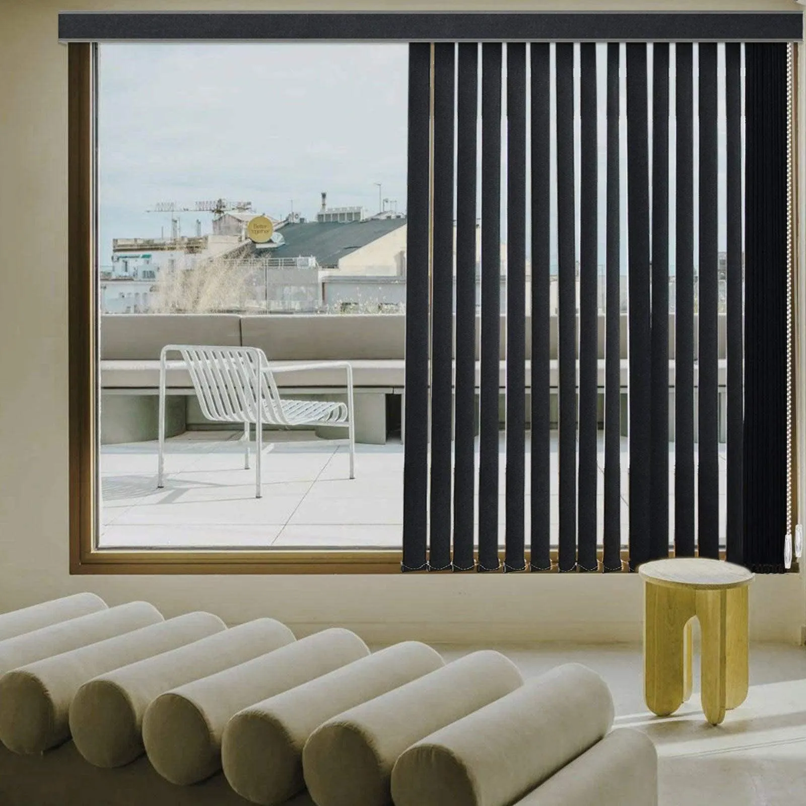 Graywind Manual Vertical Blinds | Blackout Series | Customizable