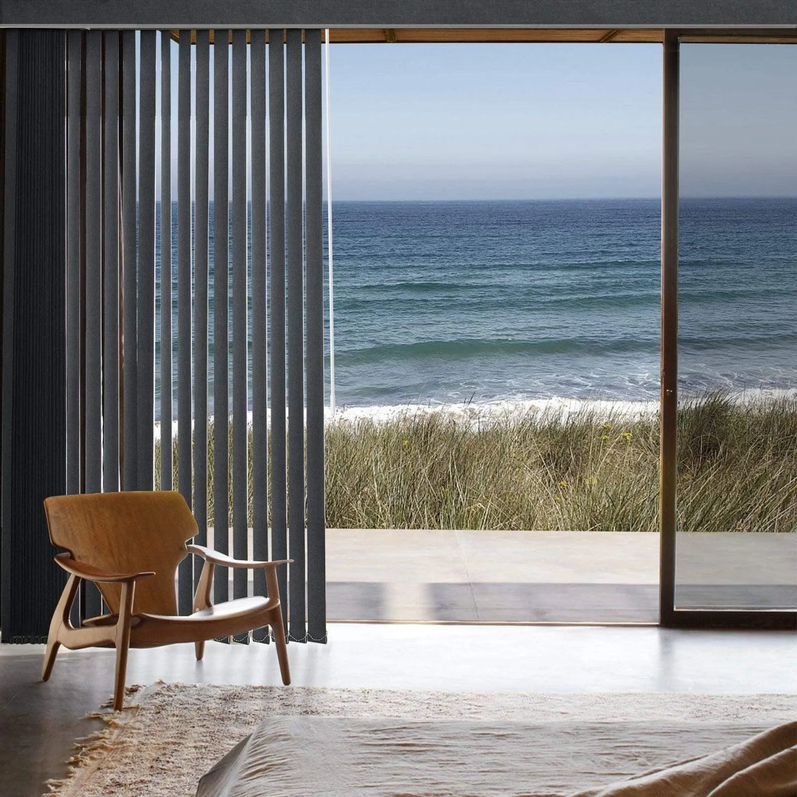 Graywind Manual Vertical Blinds | Blackout Series | Customizable