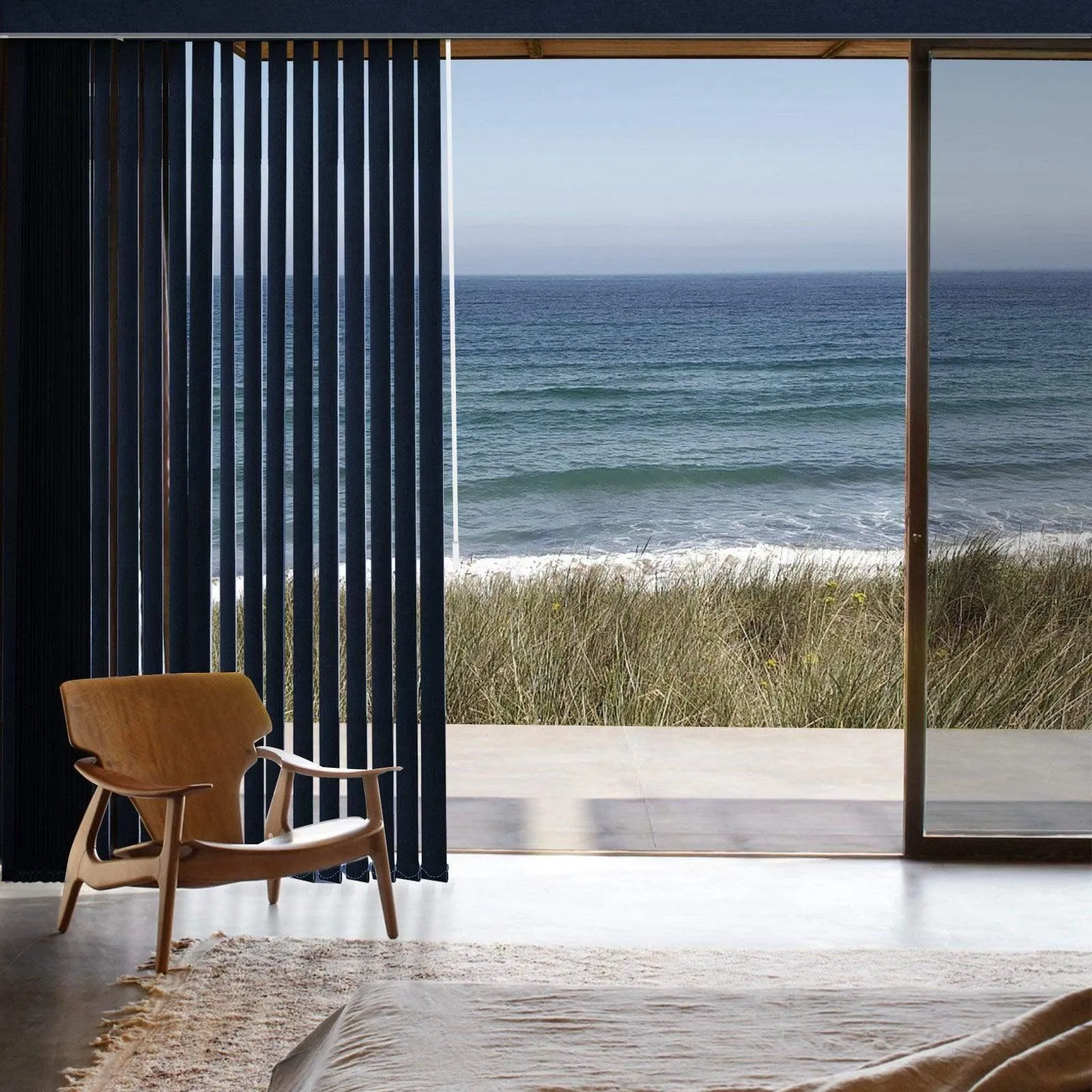 Graywind Manual Vertical Blinds | Blackout Series | Customizable