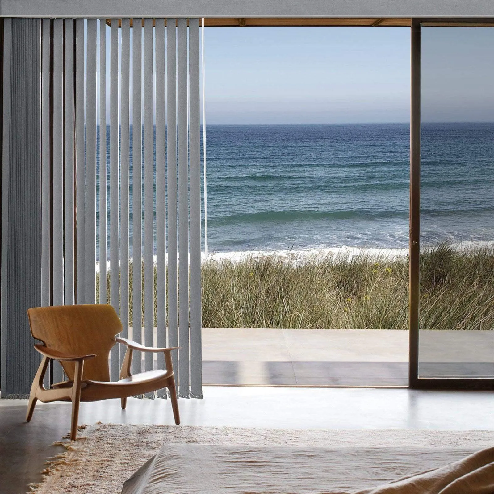 Graywind Manual Vertical Blinds | Blackout Series | Customizable