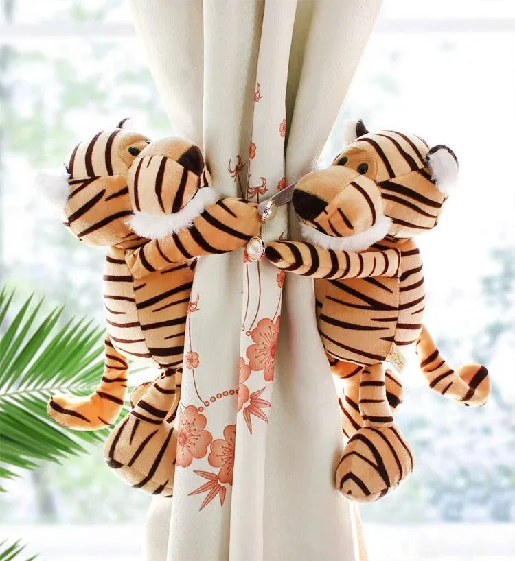 Jungle Animal Friends Curtain Tiebacks