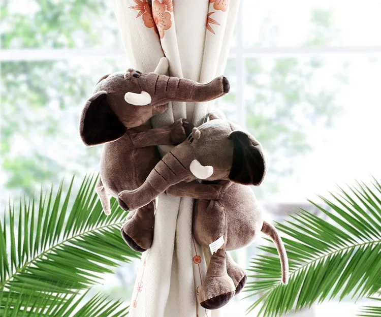 Jungle Animal Friends Curtain Tiebacks