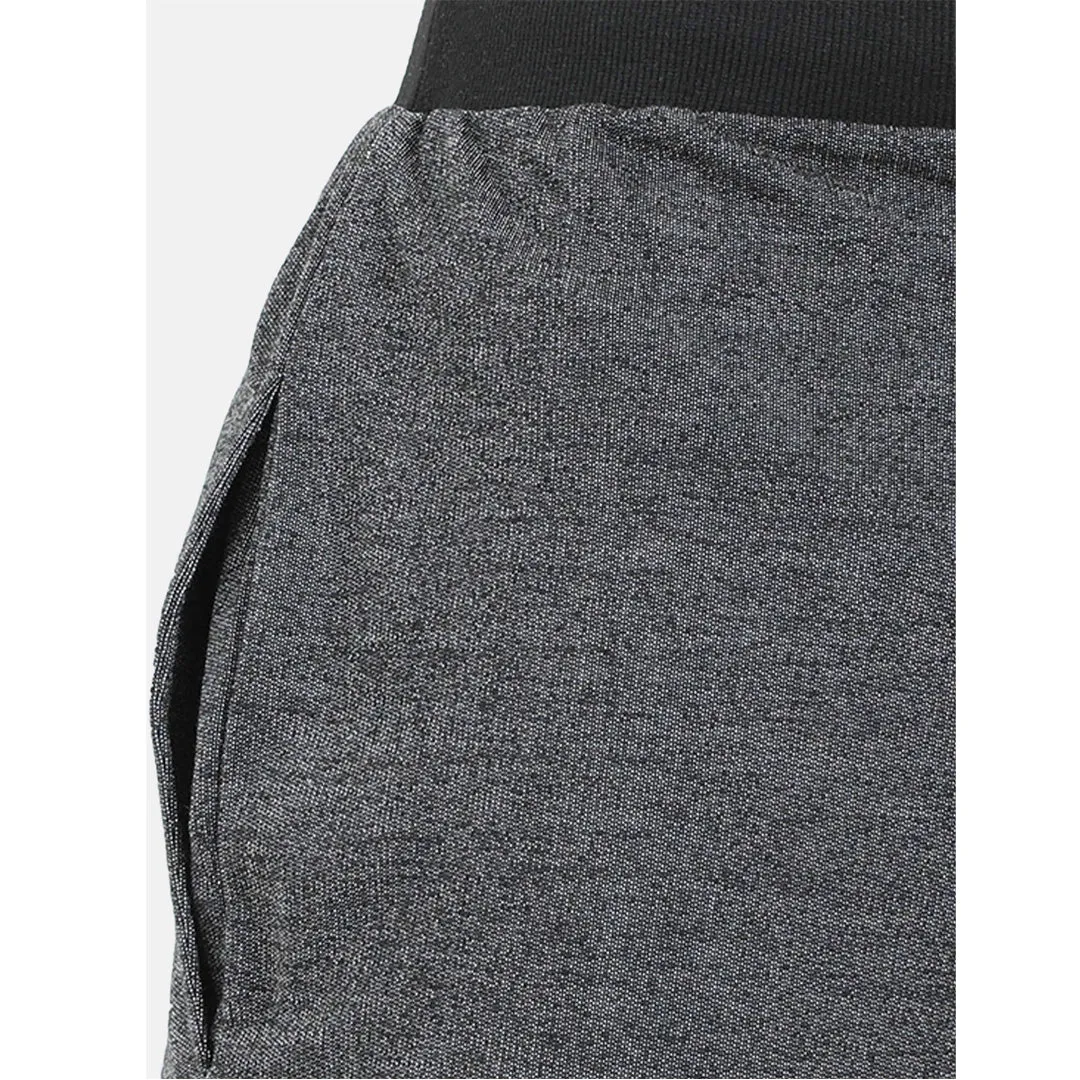 Men's Casual Lounge Pants with ribbed cuffs - Black