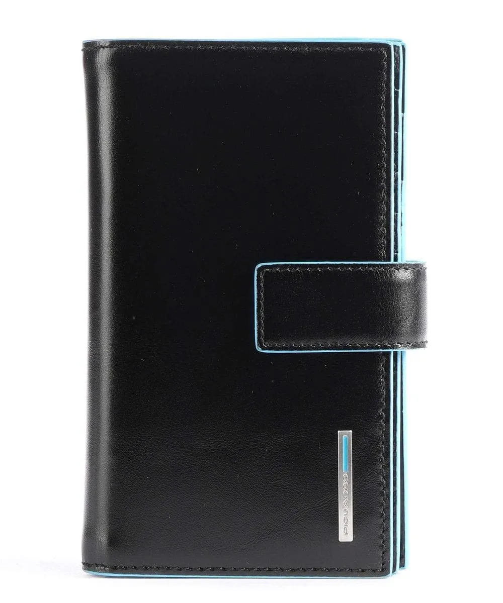 Portafoglio donna con porta monete e porta carte di credito blue square