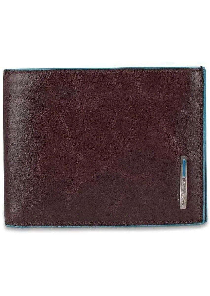 Portafoglio uomo con 12 porta carte di credito blue square