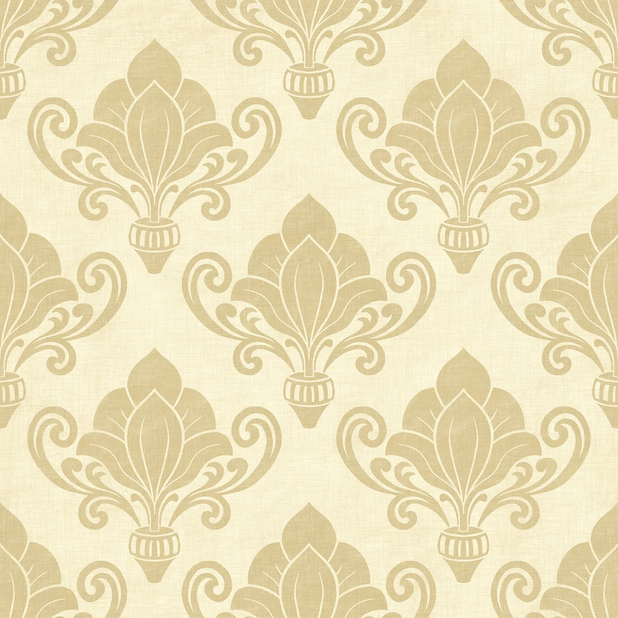 Rococo Reverie – Cream Damask Wallpaper