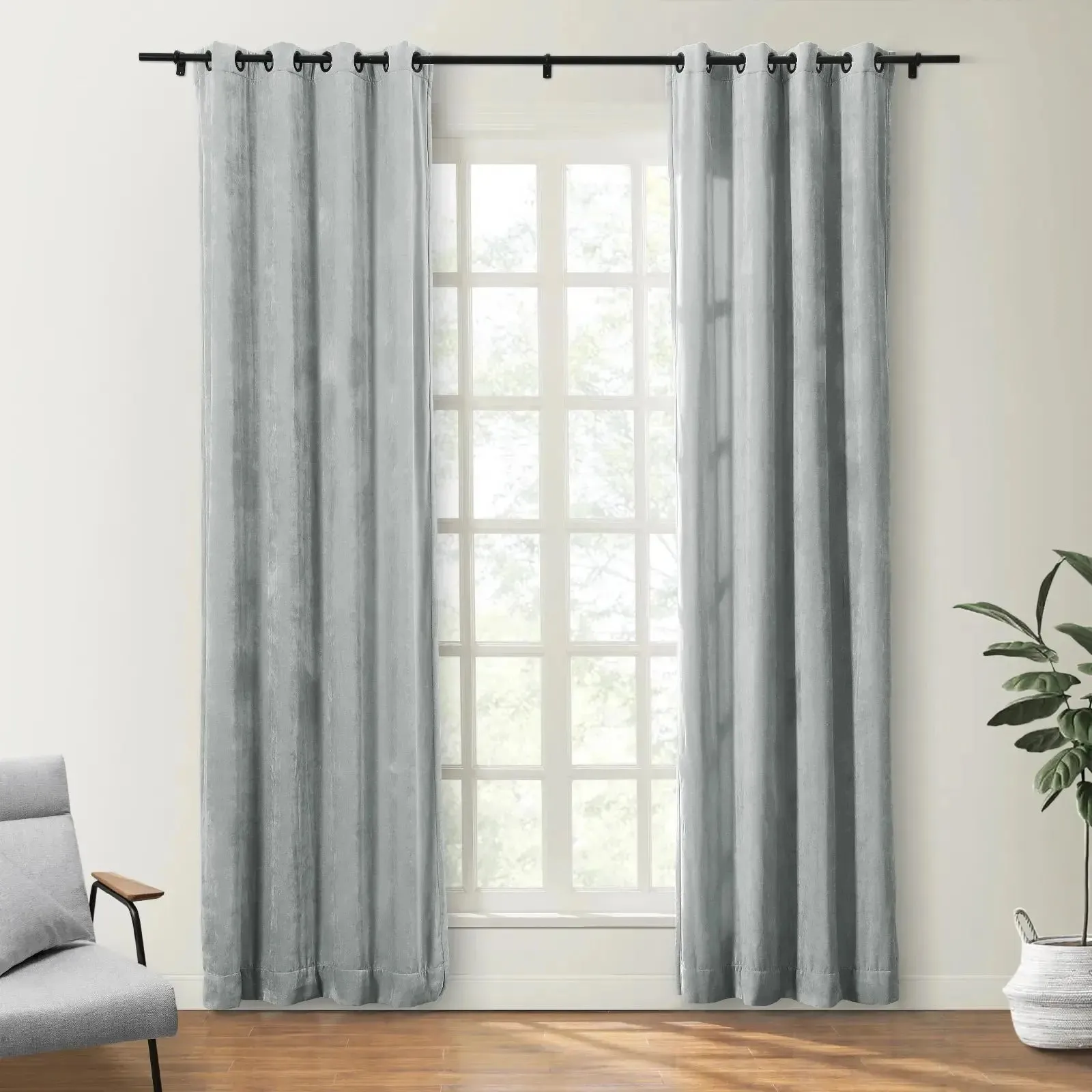 Shayna Worn Velvet Curtain Grommet