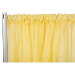 Sheer Voile Flame Retardant (FR) 12ft H x 118" W Drape/Backdrop Curtain Panel - Canary Yellow