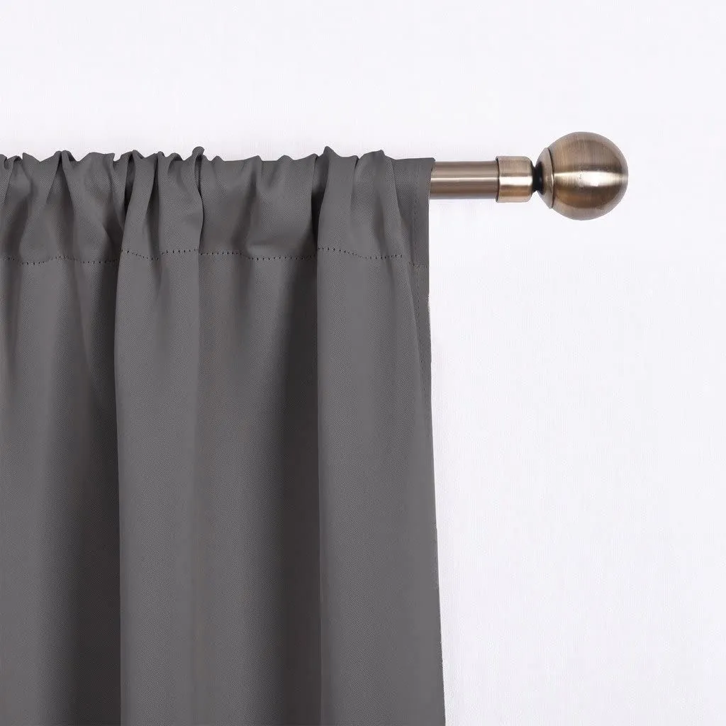 Thermal Insulated Blackout Curtain Tie Up Shade Small Window Valance Balloon Blind